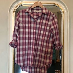 Plaid button up shirt